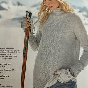 Firesmoke Cabled Tunic Sweater